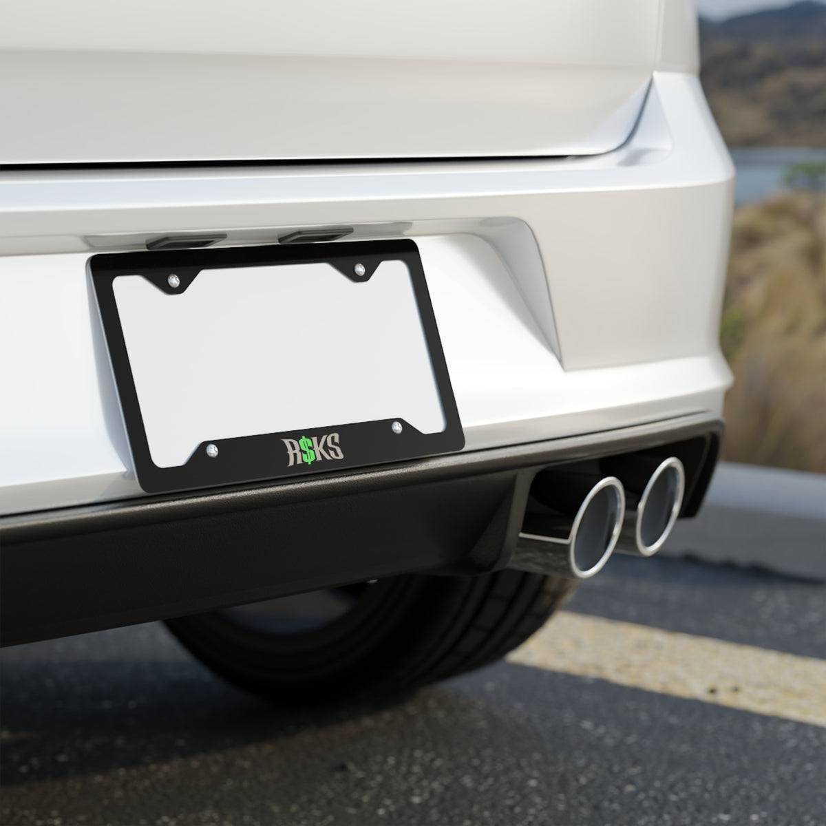 R$KS License Plate Frame – Midnight Edition